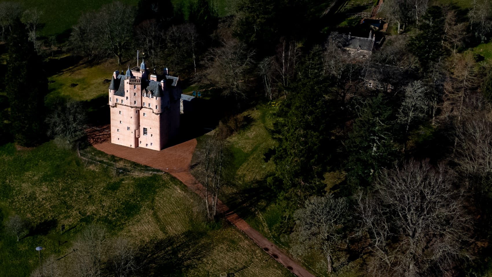 Aerial landscape photographed for National Trust for Scotland
